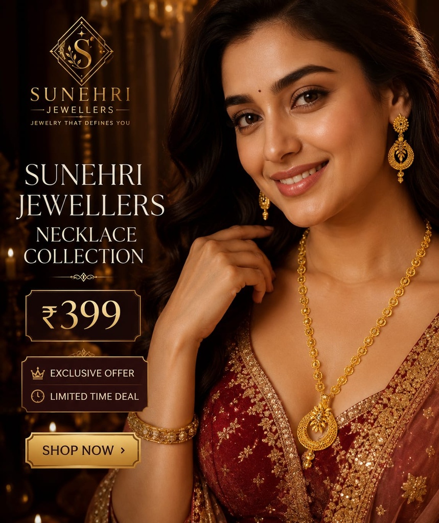 modern Gold necklace set