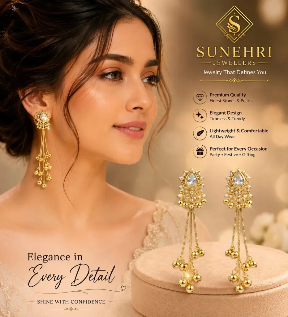 Golden Aura Earring